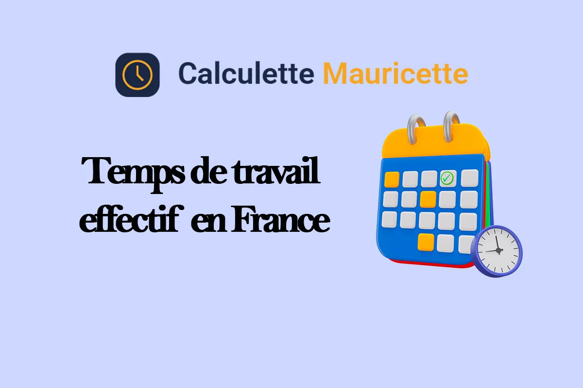 Calcul du temps de travail effectif avec tableau Excel et suivi des heures